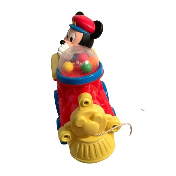Disney Mickey Mouse Train Pull Toy Pop Balls - Picture 3 of 7